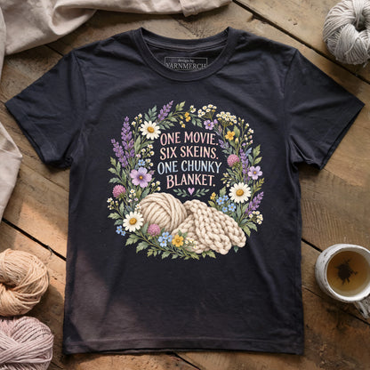 One Movie. Six Skeins. One Chunky Blanket T-shirt