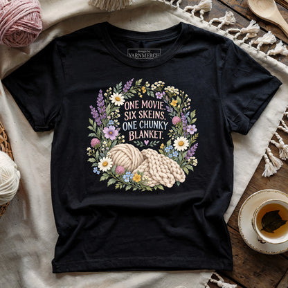 One Movie. Six Skeins. One Chunky Blanket T-shirt