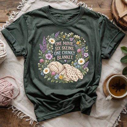 One Movie. Six Skeins. One Chunky Blanket T-shirt