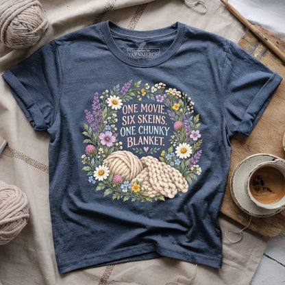One Movie. Six Skeins. One Chunky Blanket T-shirt