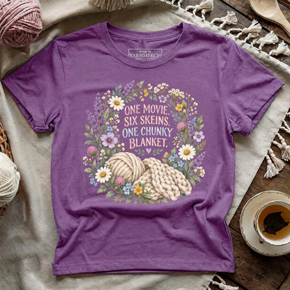 One Movie. Six Skeins. One Chunky Blanket T-shirt