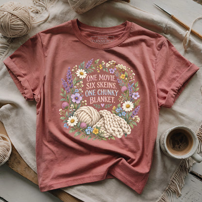 One Movie. Six Skeins. One Chunky Blanket T-shirt