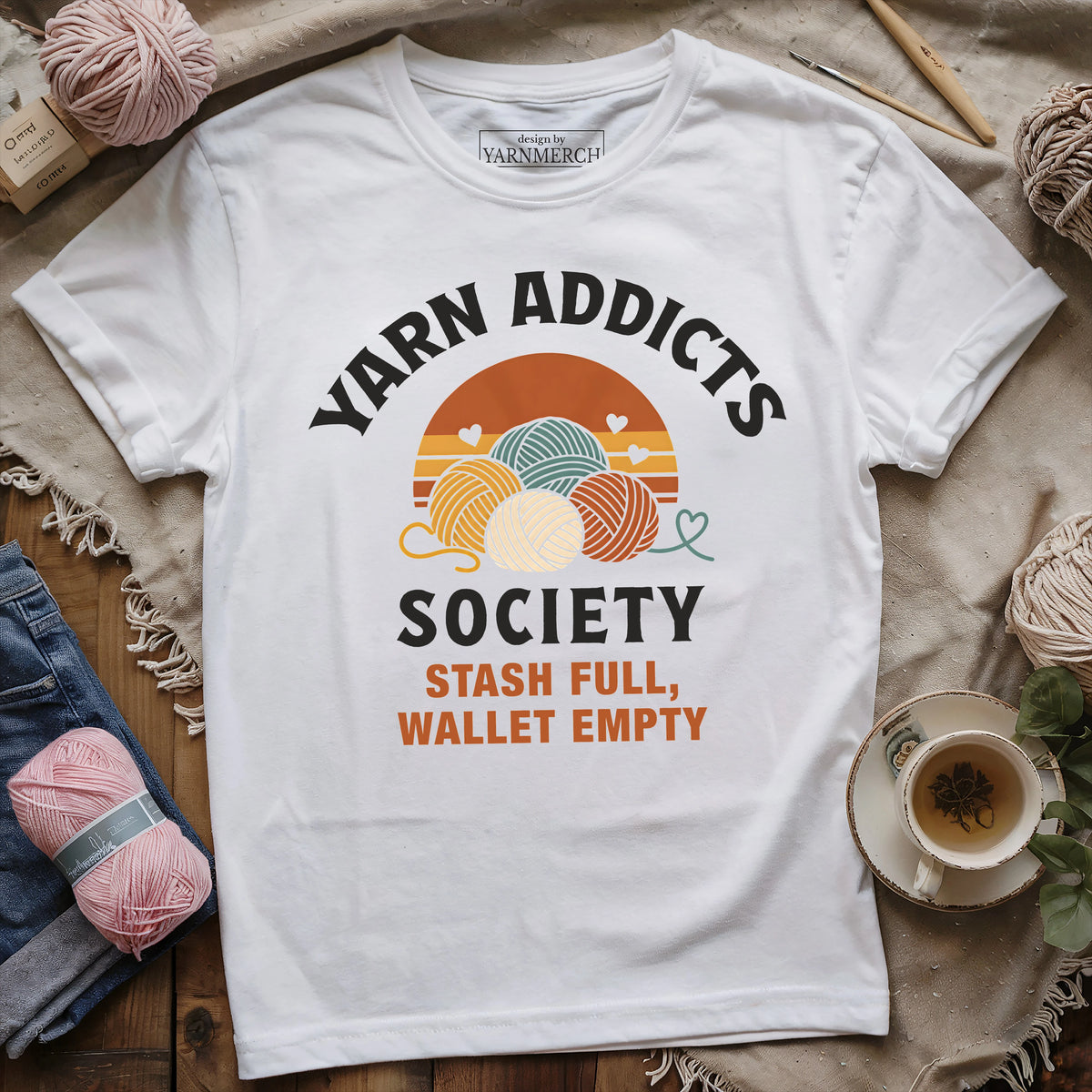 Yarn Addicts Society T-shirt