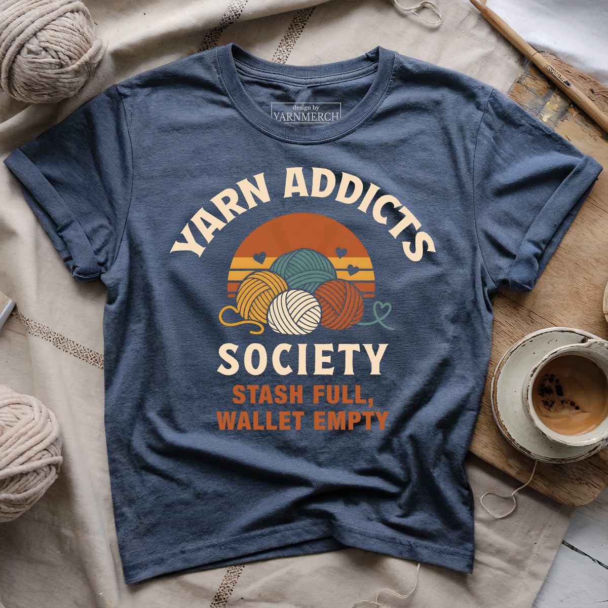 Yarn Addicts Society T-shirt