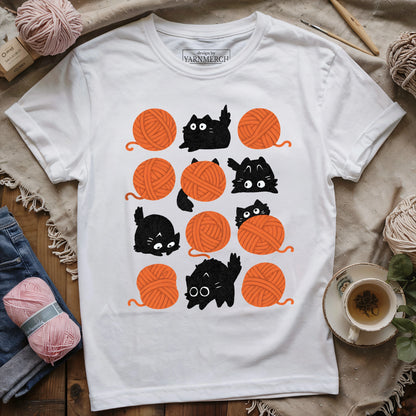 Black Cats & Yarn T-shirt