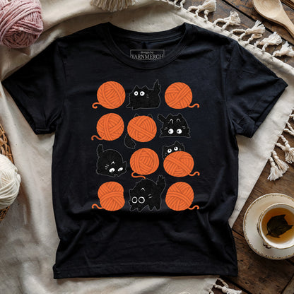 Black Cats & Yarn T-shirt