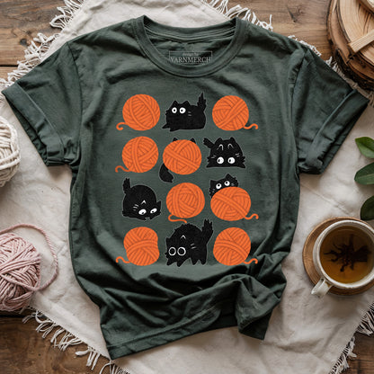 Black Cats & Yarn T-shirt
