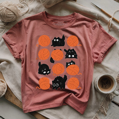 Black Cats & Yarn T-shirt