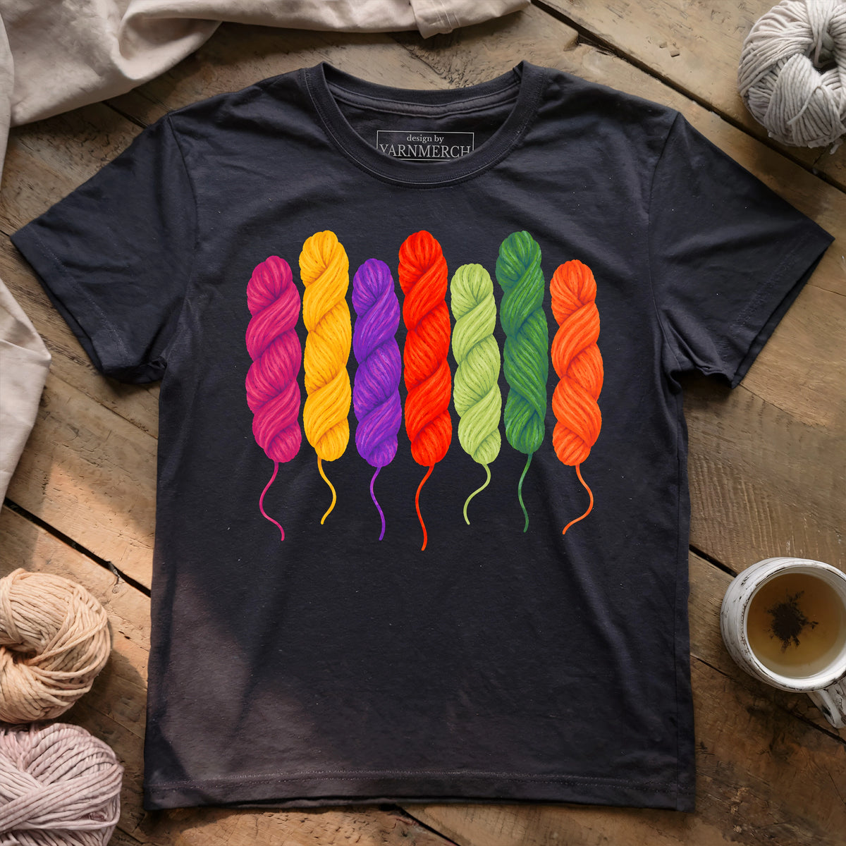 Rainbow Yarn Stash T-shirt