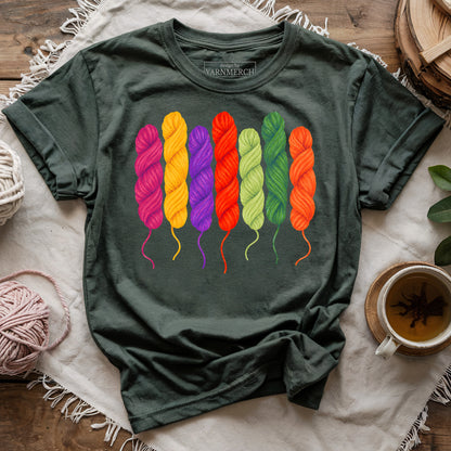 Rainbow Yarn Stash T-shirt