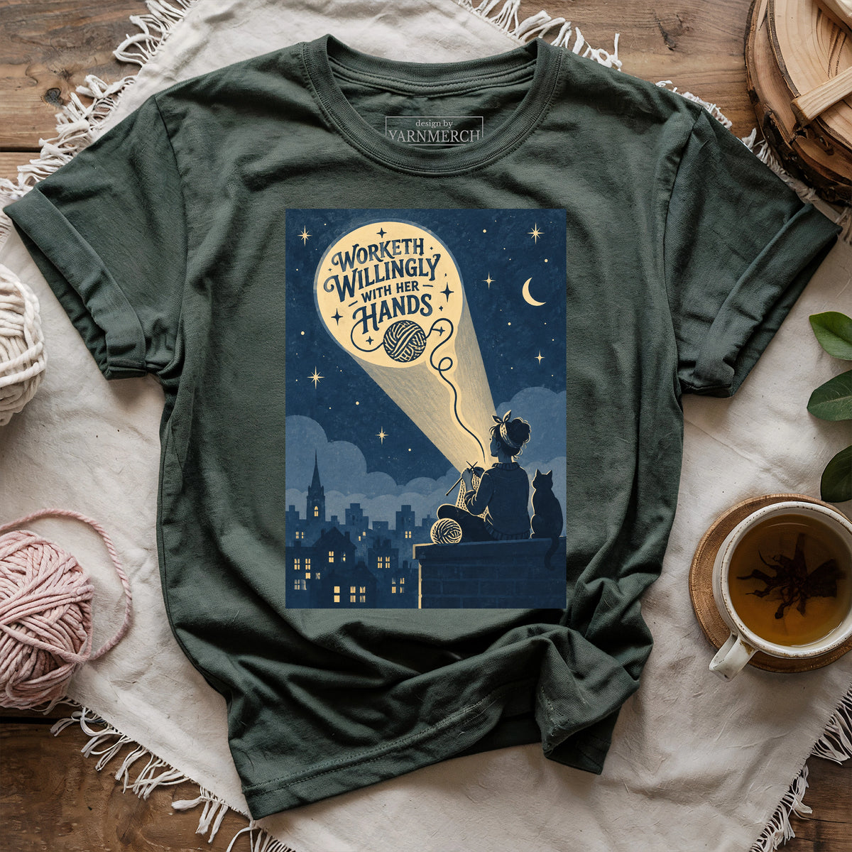 Worketh Willingly With Her Hands T-shirt