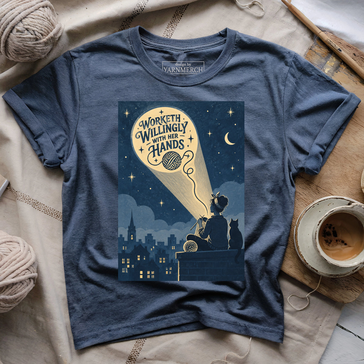 Worketh Willingly With Her Hands T-shirt