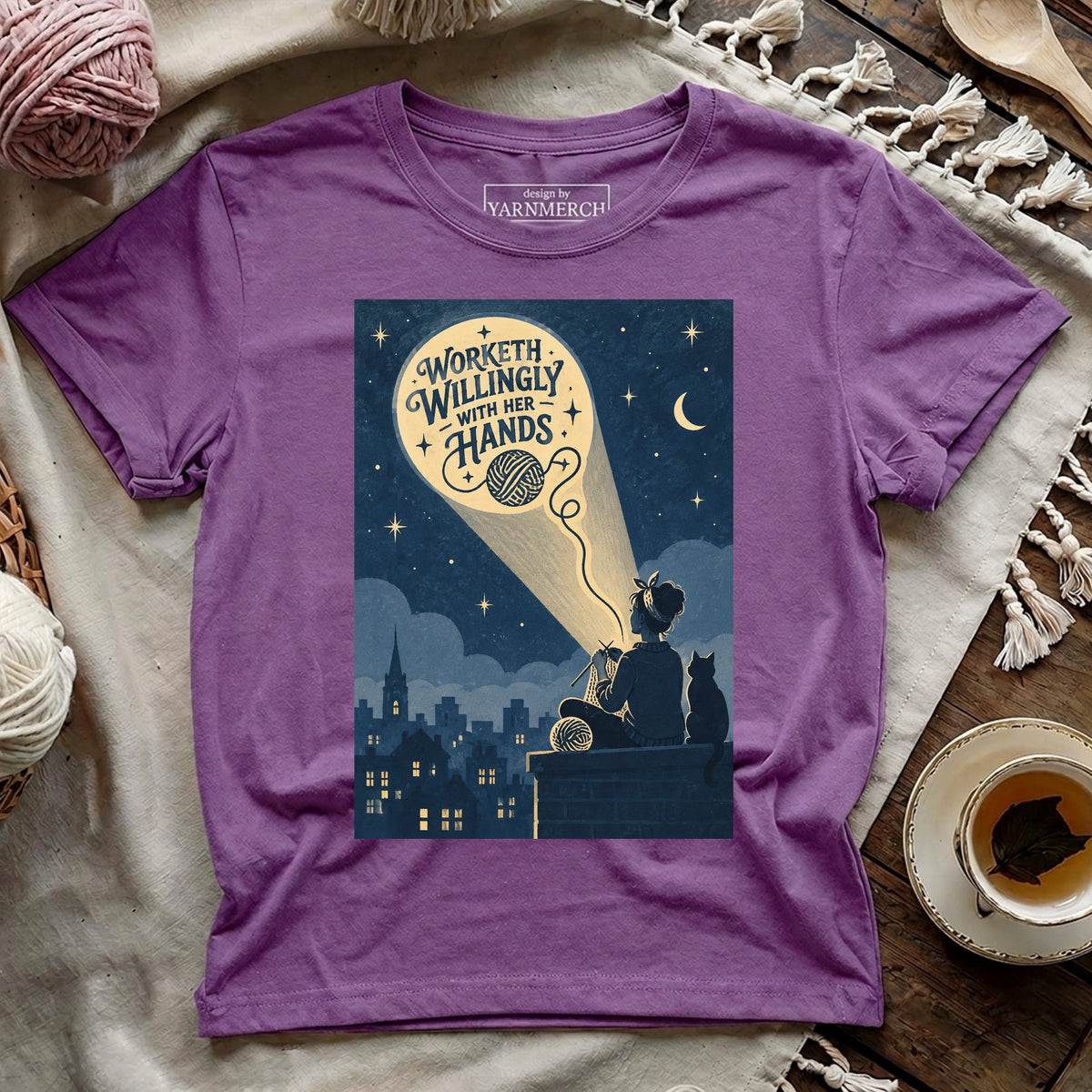 Worketh Willingly With Her Hands T-shirt