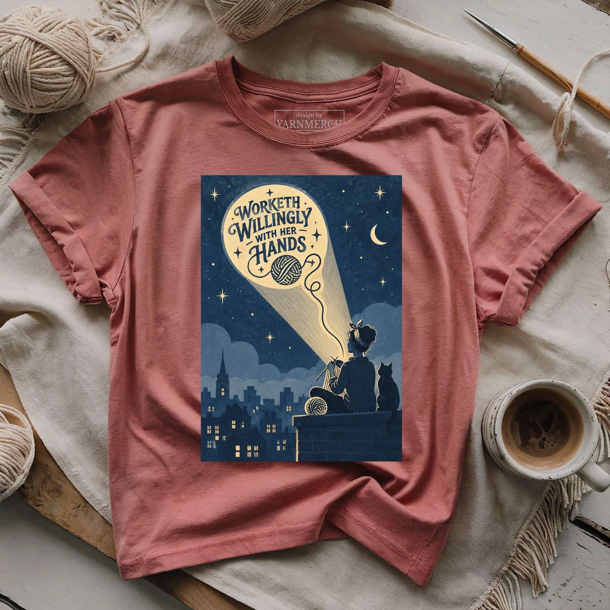 Worketh Willingly With Her Hands T-shirt