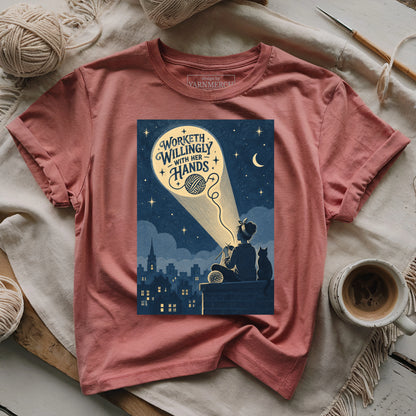 Worketh Willingly With Her Hands T-shirt