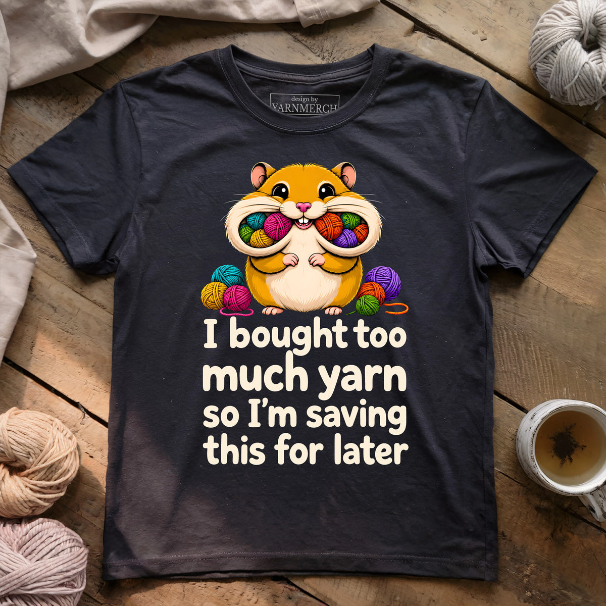 Yarn Stash Hamster T-shirt