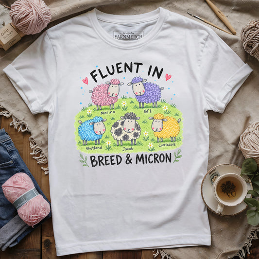 Fluent In Breed & Micron T-shirt