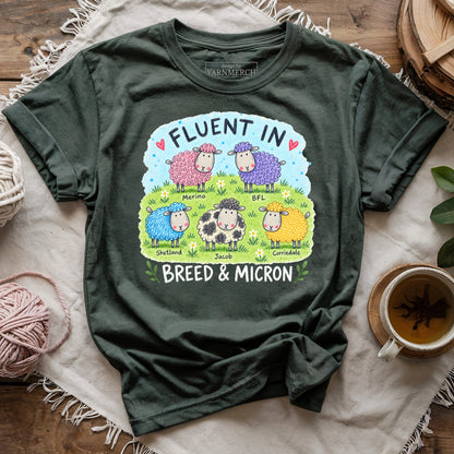 Fluent In Breed & Micron T-shirt