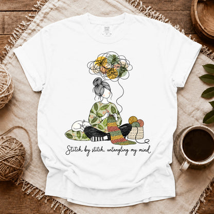 Comfort Colors Stitch By Stitch, Untangling My Mind T-shirt