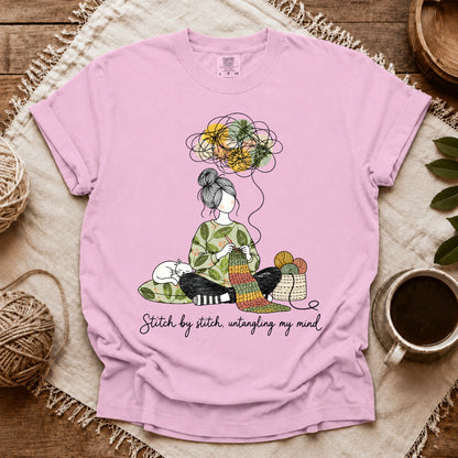 Comfort Colors Stitch By Stitch, Untangling My Mind T-shirt