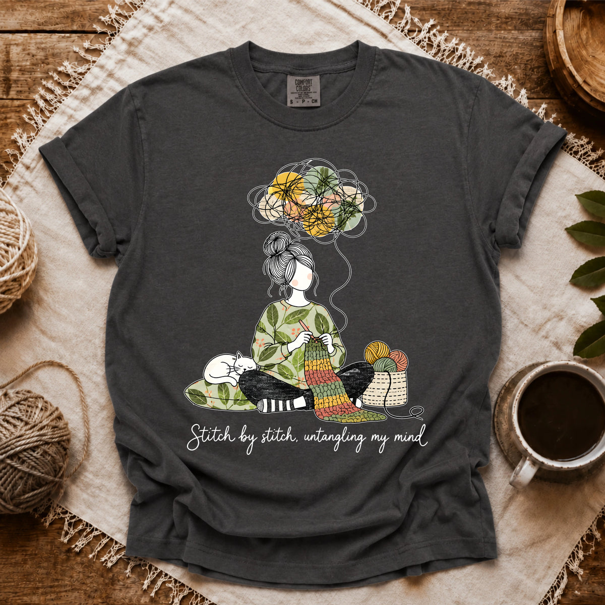 Comfort Colors Stitch By Stitch, Untangling My Mind T-shirt