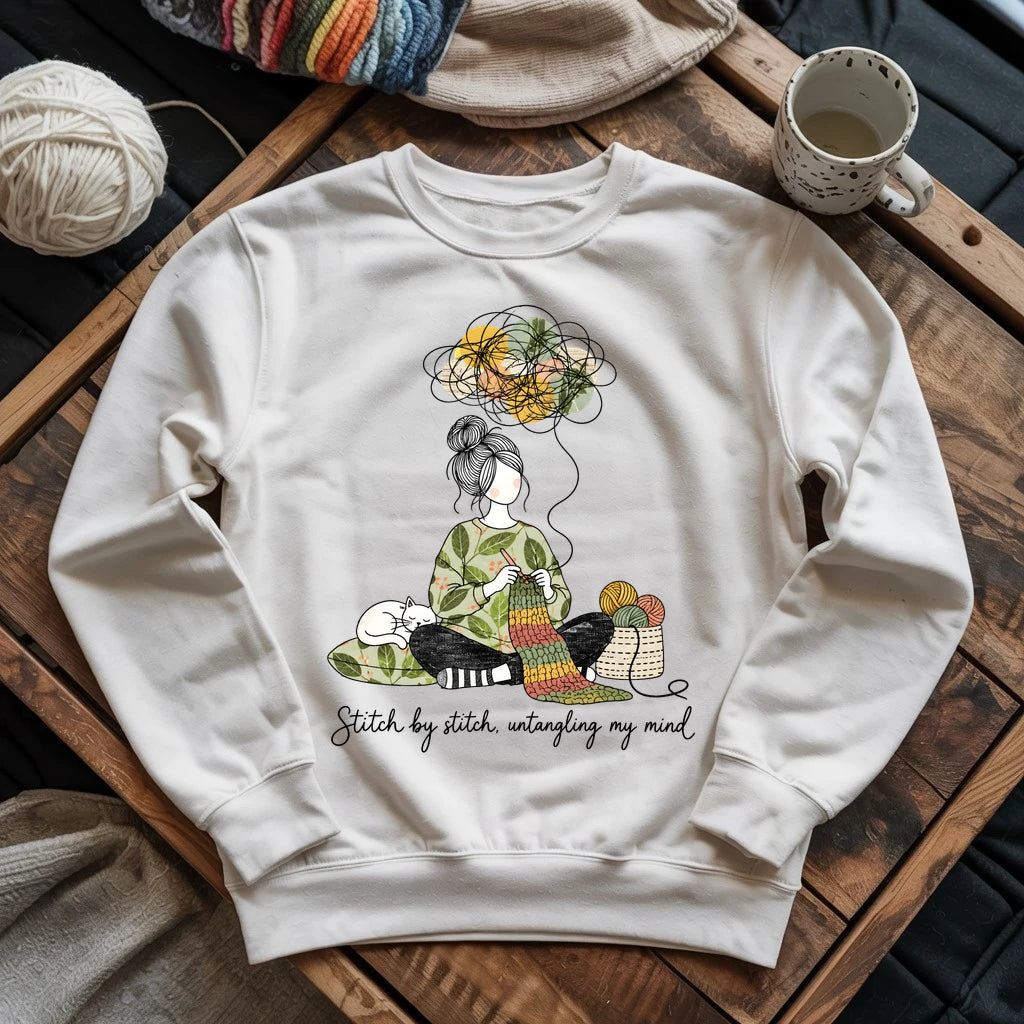 Stitch By Stitch, Untangling My Mind Sweatshirt