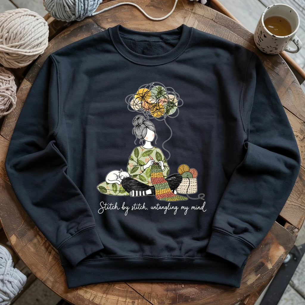 Stitch By Stitch, Untangling My Mind Sweatshirt