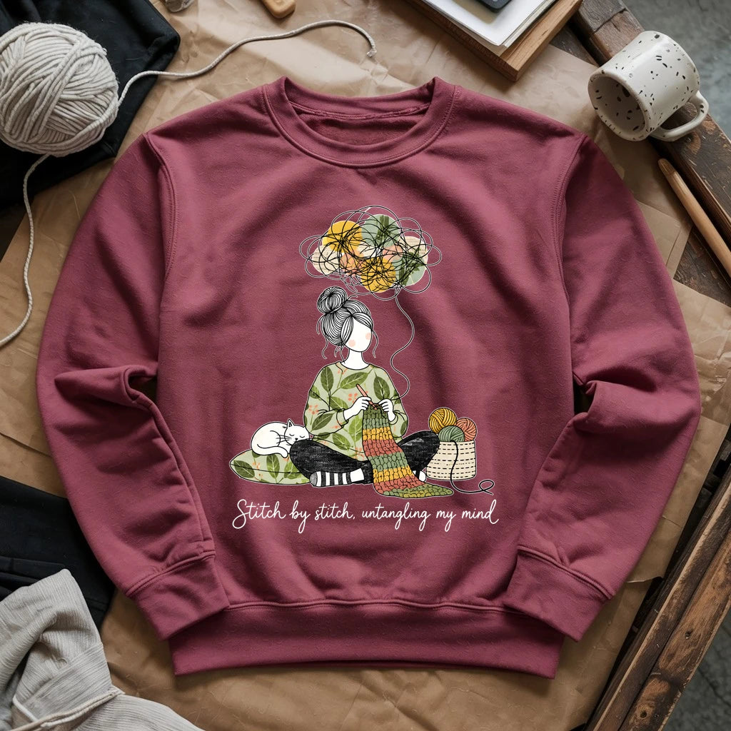 Stitch By Stitch, Untangling My Mind Sweatshirt