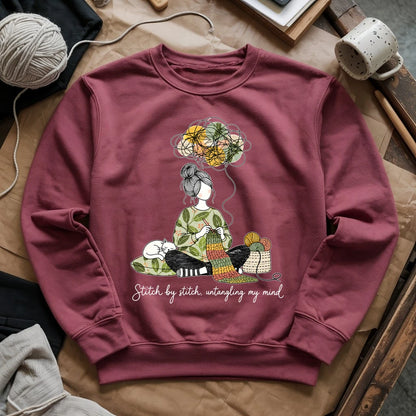 Stitch By Stitch, Untangling My Mind Sweatshirt