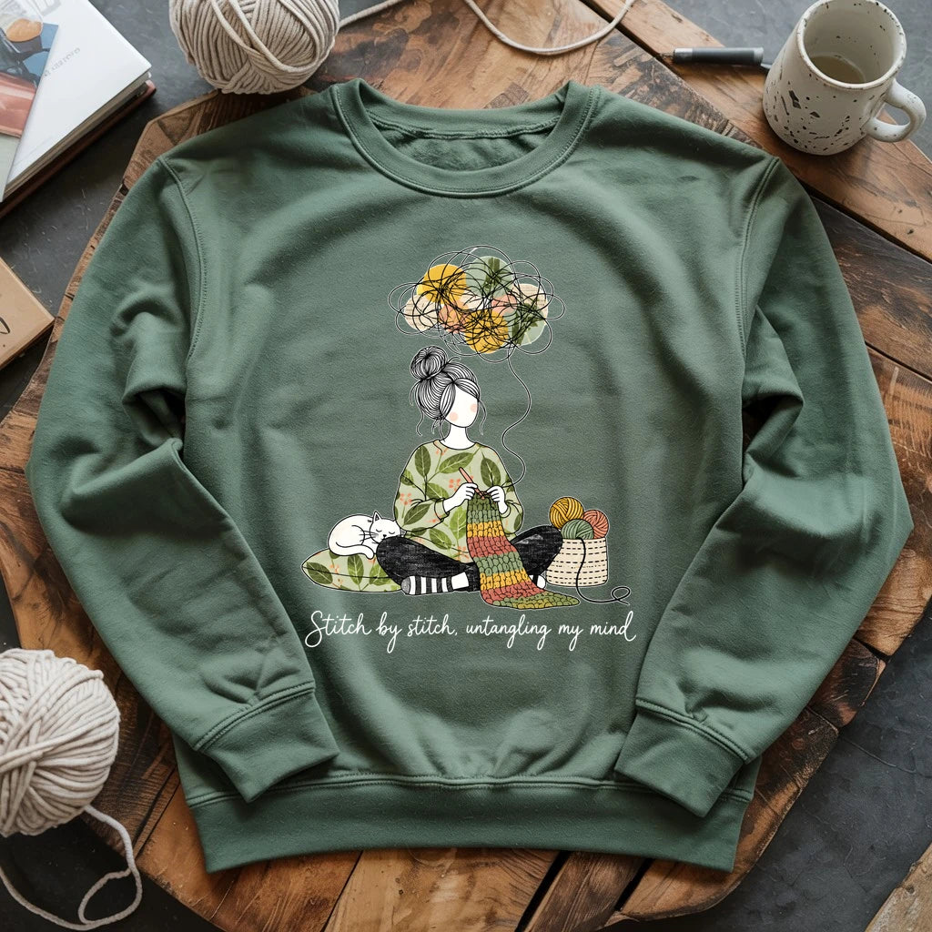 Stitch By Stitch, Untangling My Mind Sweatshirt
