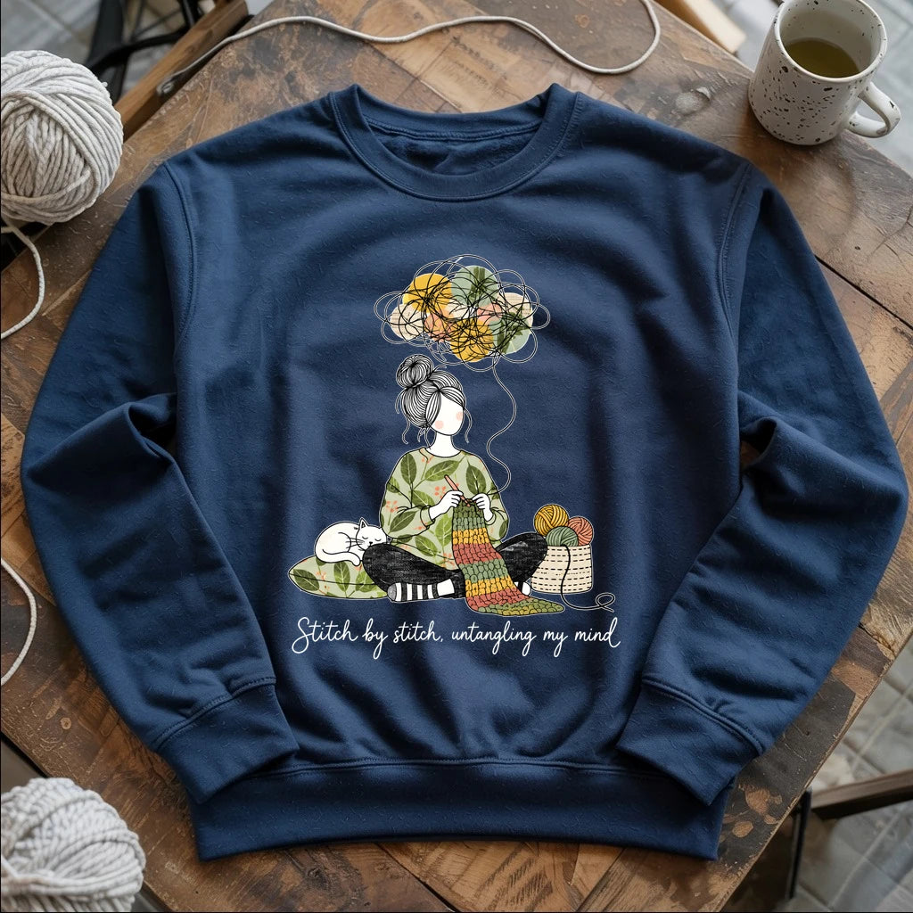 Stitch By Stitch, Untangling My Mind Sweatshirt