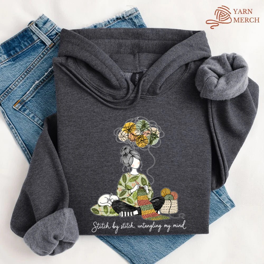 Stitch By Stitch, Untangling My Mind Hoodie