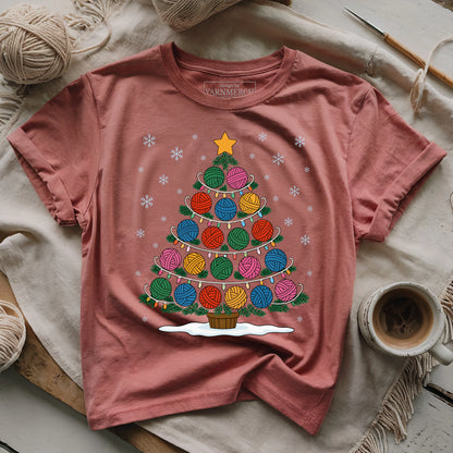 Yarn Ball Christmas Tree T-shirt