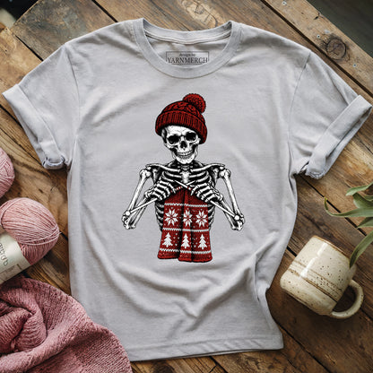 Christmas Skeleton Knitter T-shirt