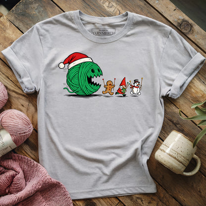 Yarn-Man Christmas T-shirt