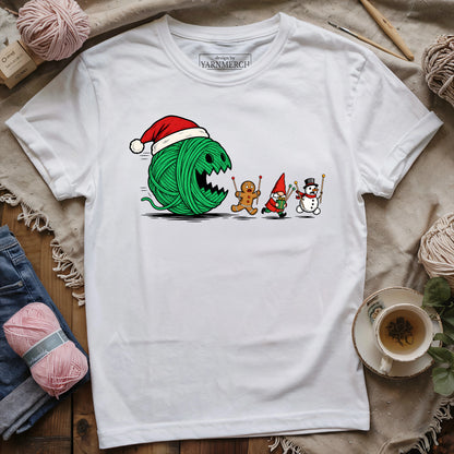 Yarn-Man Christmas T-shirt