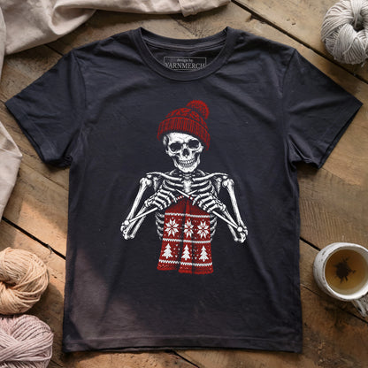 Christmas Skeleton Knitter T-shirt