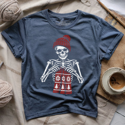Christmas Skeleton Knitter T-shirt