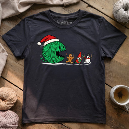 Yarn-Man Christmas T-shirt