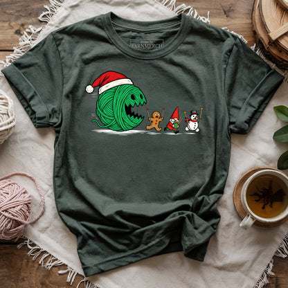 Yarn-Man Christmas T-shirt