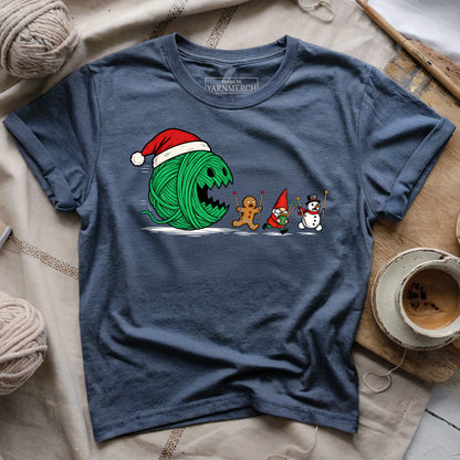 Yarn-Man Christmas T-shirt