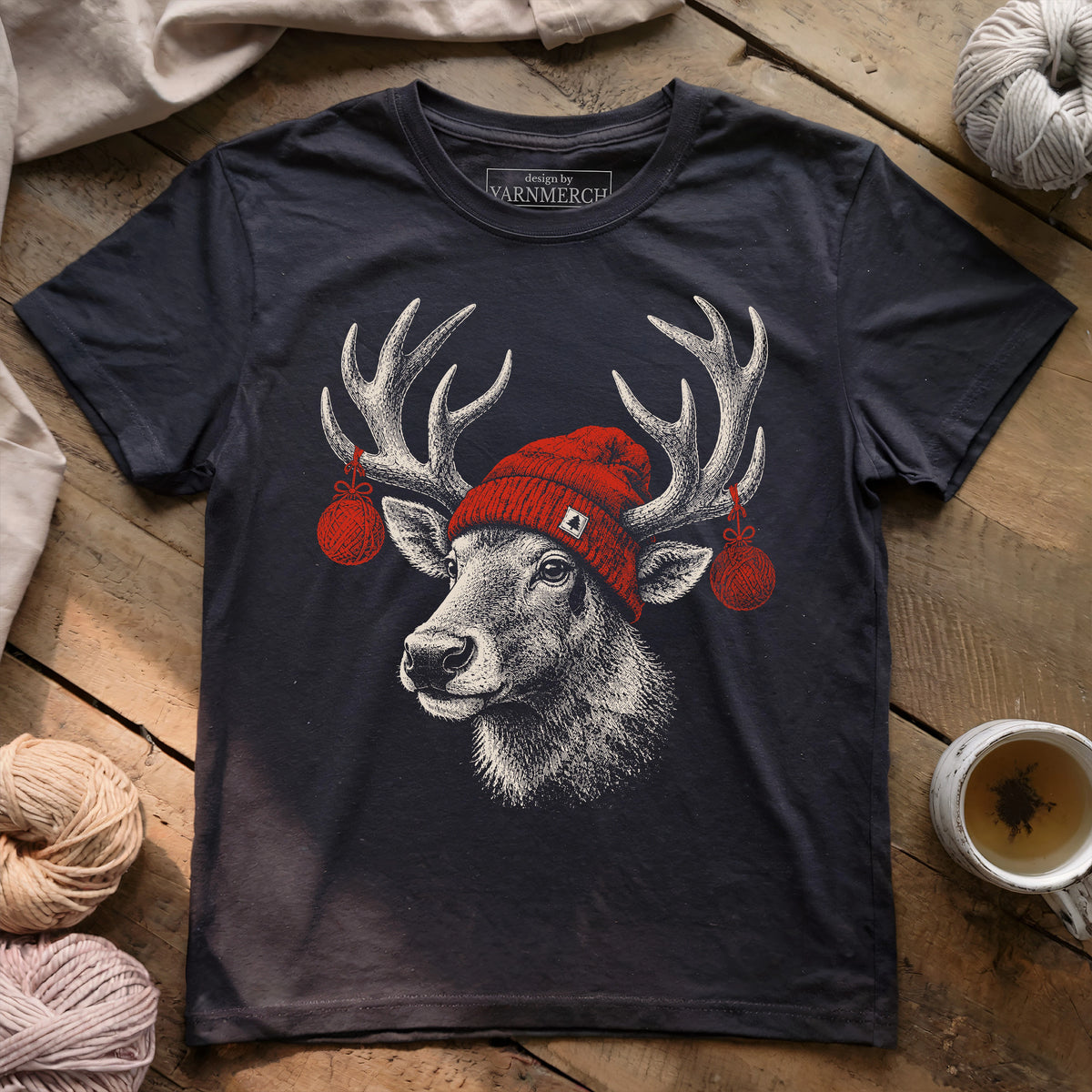 Yarn Reindeer T-shirt