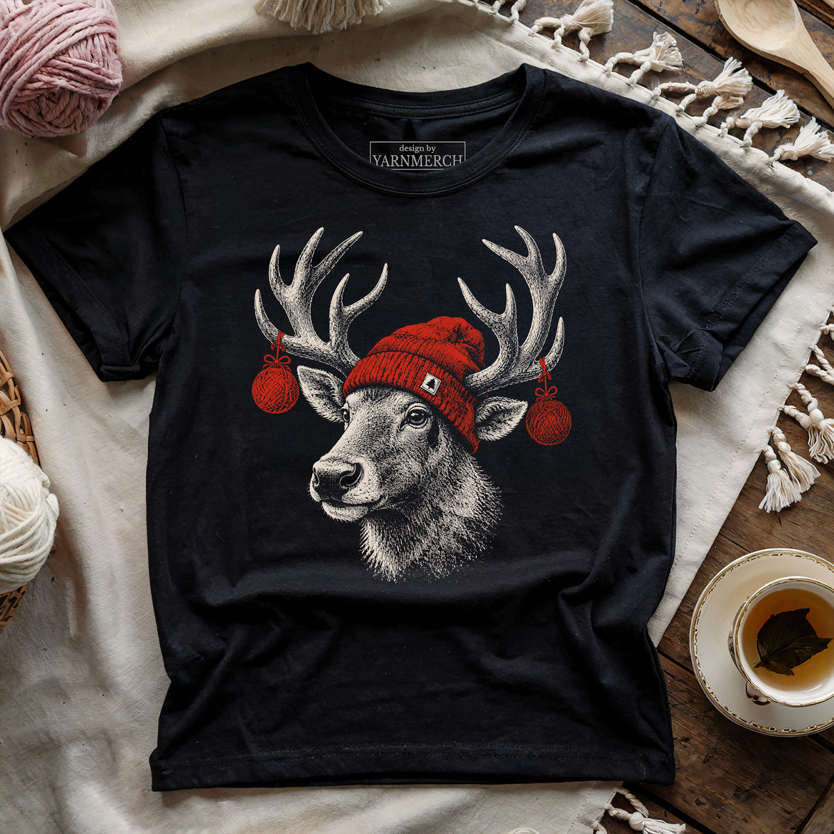 Yarn Reindeer T-shirt
