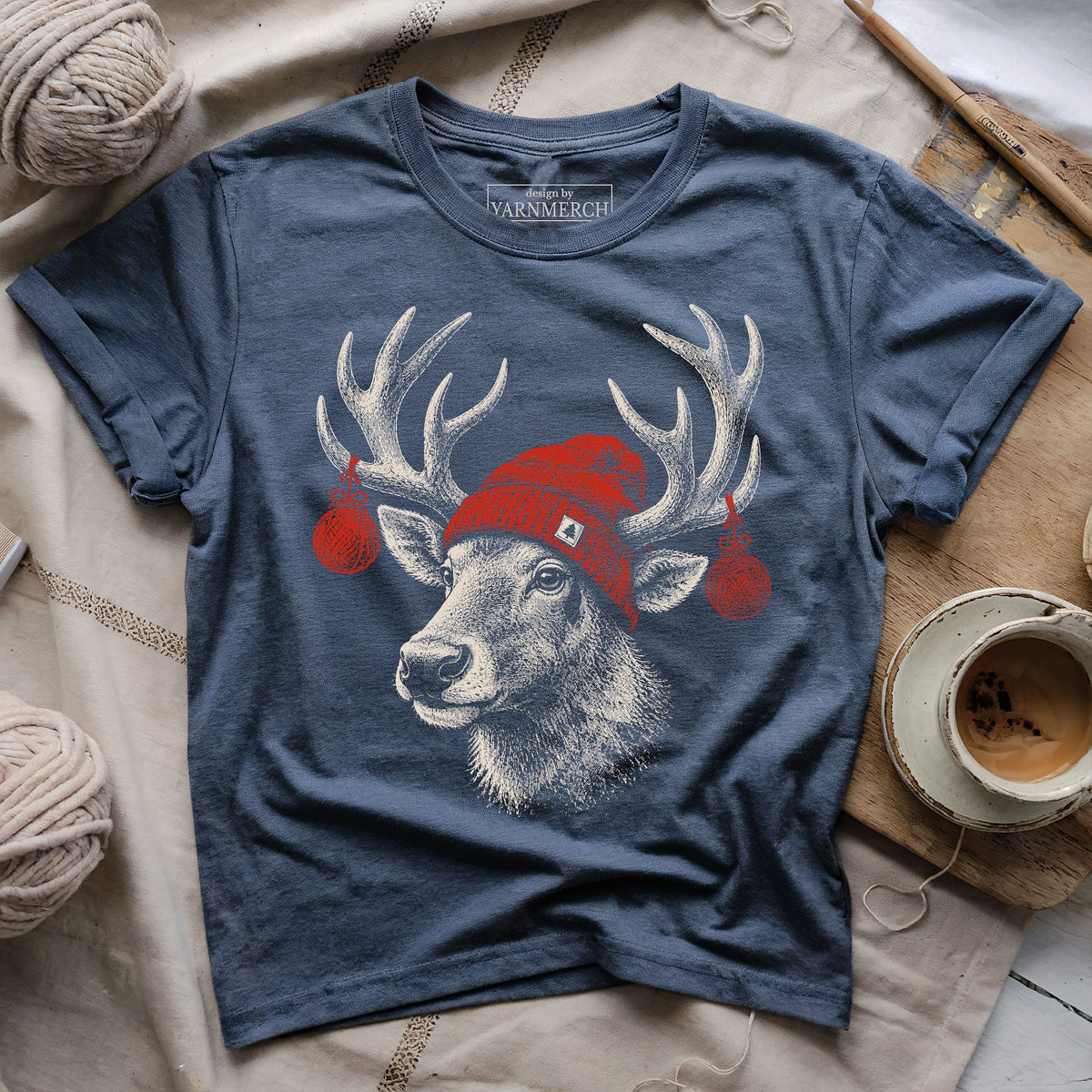 Yarn Reindeer T-shirt