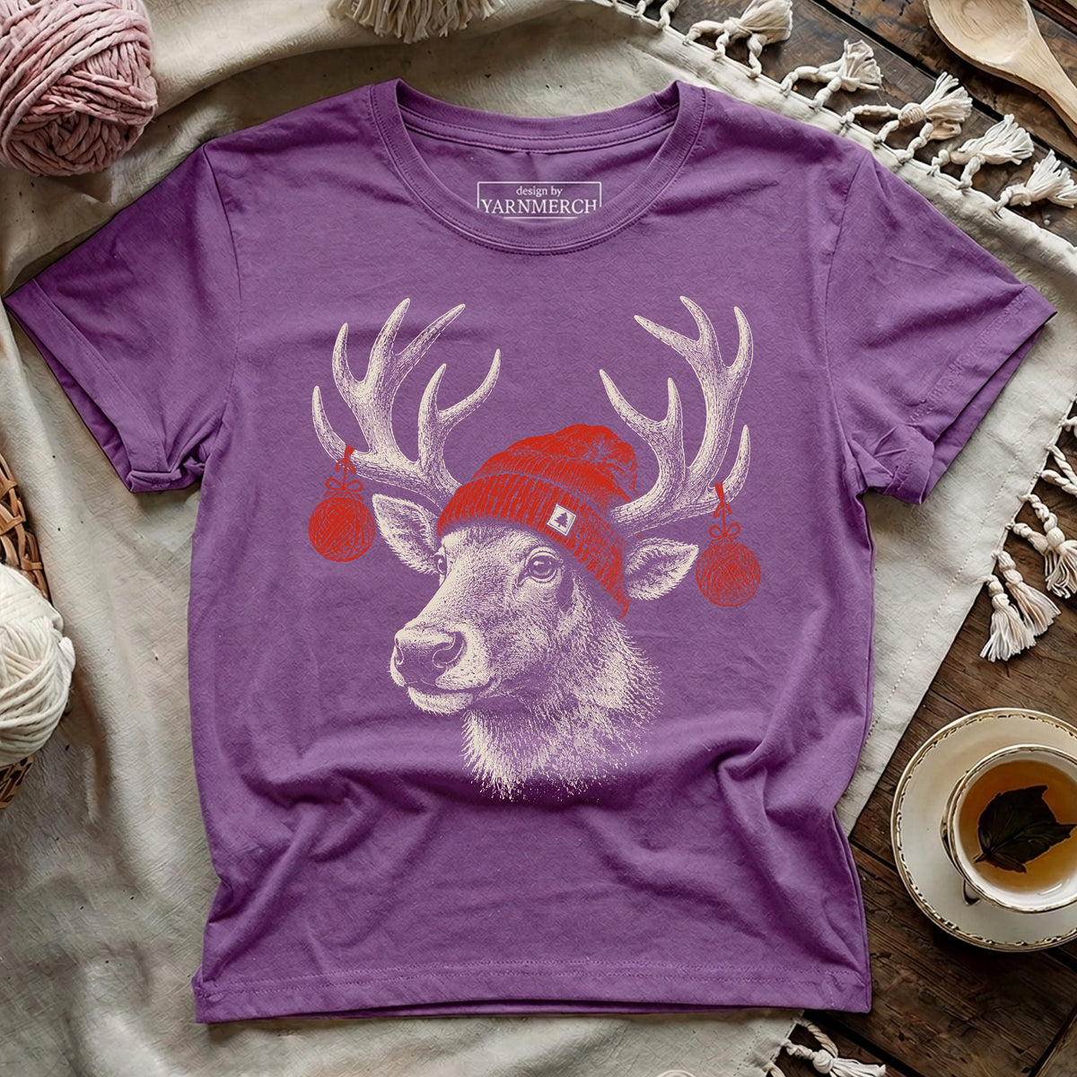 Yarn Reindeer T-shirt