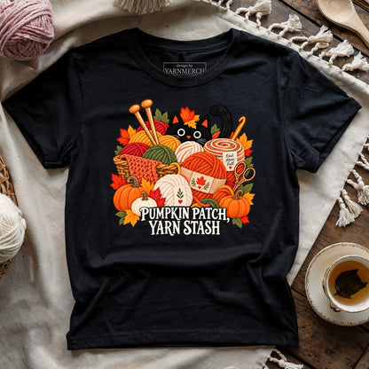 Pumpkin Patch, Yarn Stash T-shirt