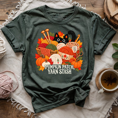 Pumpkin Patch, Yarn Stash T-shirt