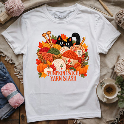 Pumpkin Patch, Yarn Stash T-shirt