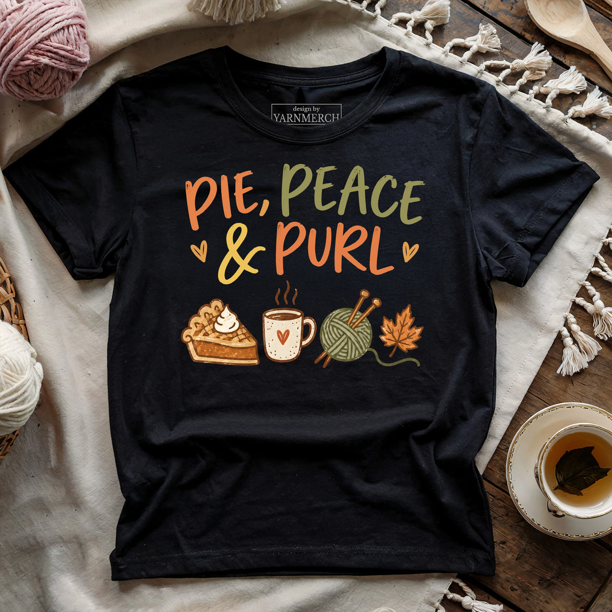 Pie, Peace & Purl T-shirt