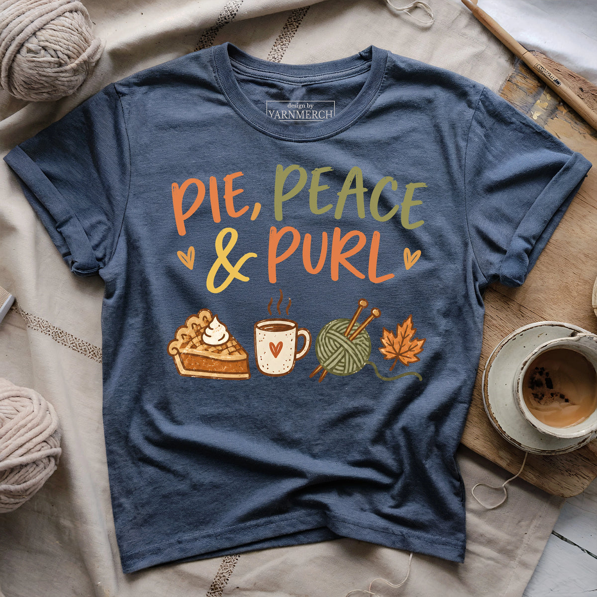 Pie, Peace & Purl T-shirt